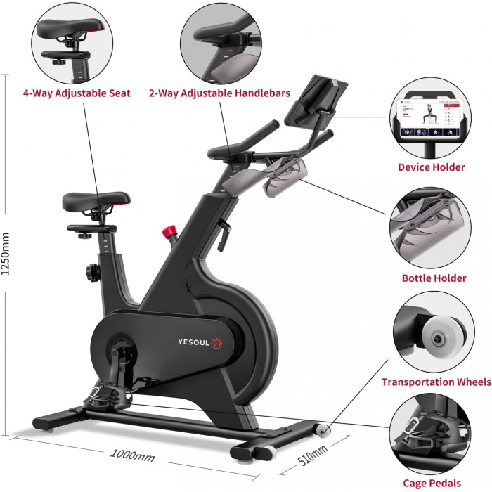 Aqlli mashqlar velosipedi Xiaomi YESOUL M1 mashq velosipedi - 6