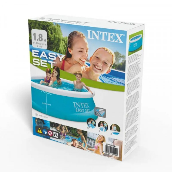Бассейн надувной INTEX Easy Set, 28101, 183 х 51 см