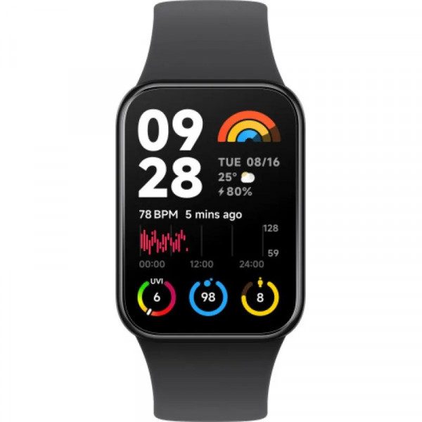 Фитнес-браслет Xiaomi Mi Smart Band 8 Pro (EU, черный)