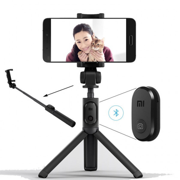 Трипод селфи-палка Xiaomi Mi Bluetooth Selfie Stick Tripod (XMZPG01YM, чёрный)