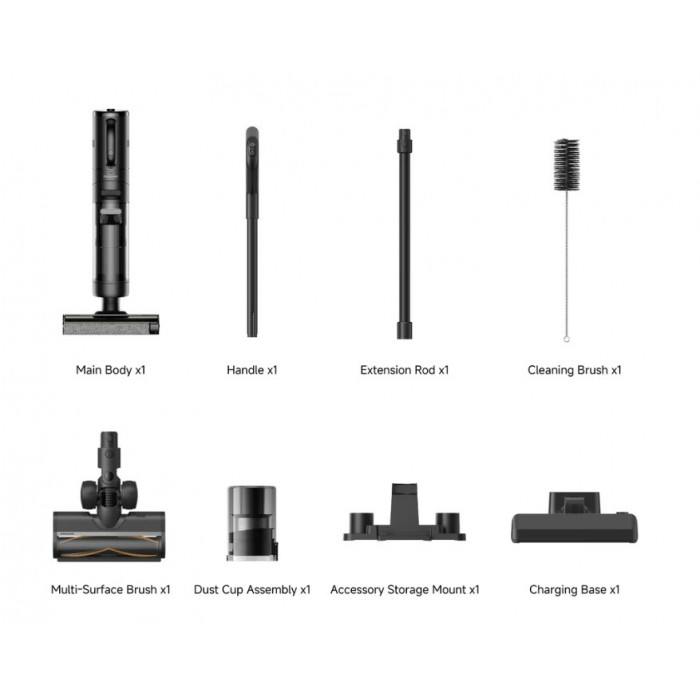 Беспроводной пылесос Xiaomi Dreame Vacuum Cleaner G10 Combo (EU, черный) - 4