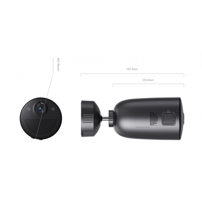 IP камера EZVIZ CS-EB3 4G KIT (3MP) - 2