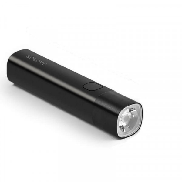 Портативный фонарик 4в1 Xiaomi SOLOVE X3S Portable Flashlight Power Bank (черный)