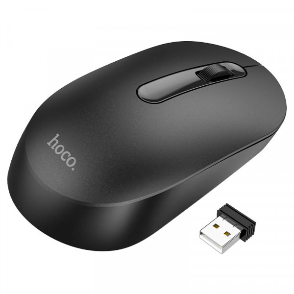 Мышь беспроводная Hoco GM14 Platinum 2.4G Business Wireless Mouse (черный)