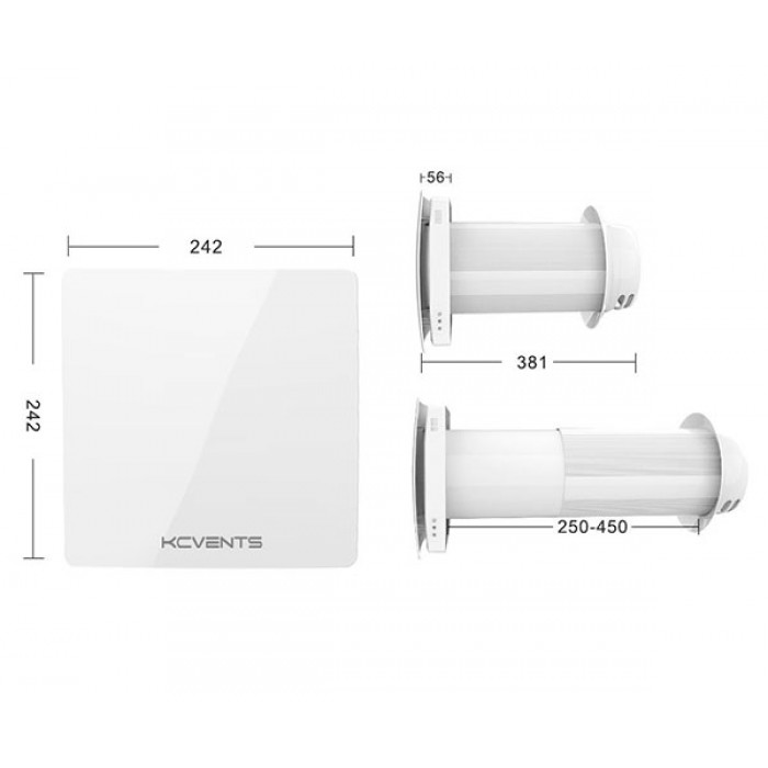 Рекуператор KcVent Heat Recovery Ventilator (VT-501WF) - 2
