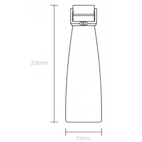 Умный термос Xiaomi KKF Smart Vacuum Bottle с OLED-дисплеем 475мл (разные цвета)