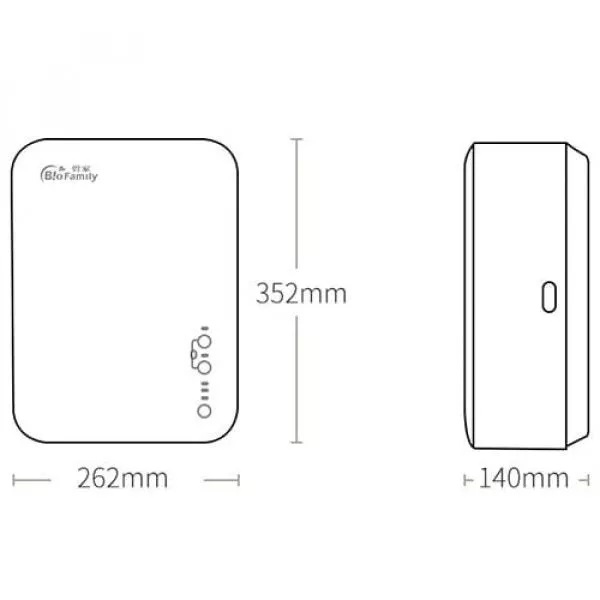 Бризер Xiaomi BioFamily N80 Wall Hanging Fresh Air Fan (белый)