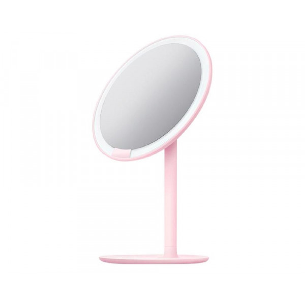 Зеркало косметическое настольное с подсветкой Xiaomi Amiro Lux High Color (розовый, AML004)
