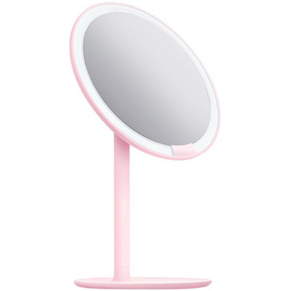 Зеркало косметическое настольное с подсветкой Xiaomi Amiro Lux High Color (розовый, AML004)