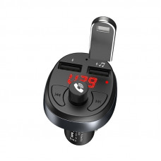 Avtomobil FM uzatuvchi Hoco E41 (qora)