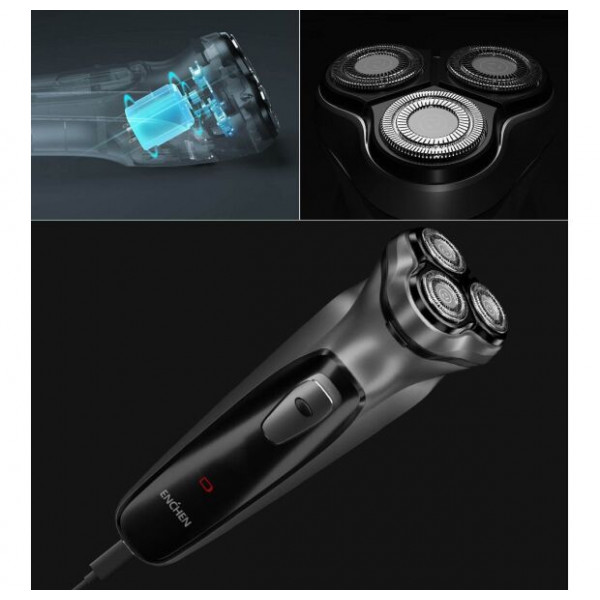 Электробритва Enchen BlackStone Electric Shaver (черно-серый)