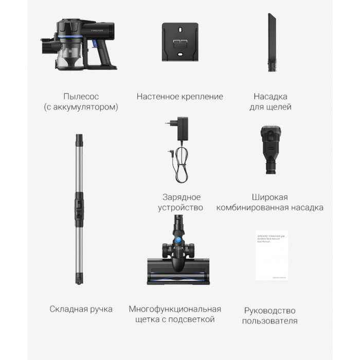 Беспроводной пылесос Xiaomi Dreame Trouver Vacuum Cleaner J10 (EU, черный) - 5