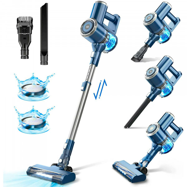 Ручной пылесос PrettyCare Cordless Vacuum Cleaner W200 (синий)