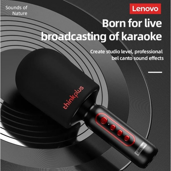 Беспроводной микрофон караоке Lenovo M1 black (черный)