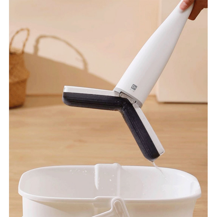 Xiaomi Blue Fish siqish uchun suv shimgichni mop PU03A (oq) - 9