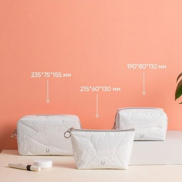 Дорожная косметичка Xiaomi Jordan Judy Trapezoidal bubble film cosmetic bag PT110 (розовый)