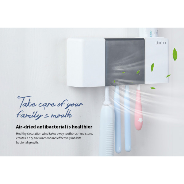 Умный дезинфицирующий держатель зубных щеток Xiaomi Liushu Toothbrush Sterilizer Box UV Disinfection Holder