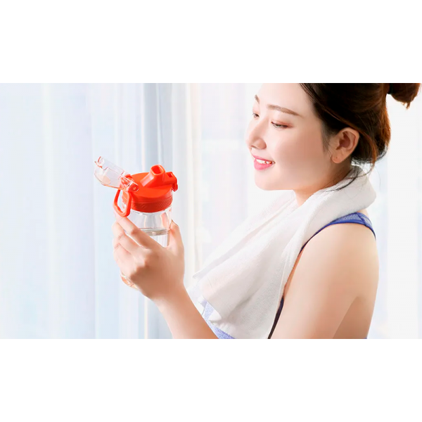 Спортивная бутылка Xiaomi Quan Ge Hello Life Tritan Sports Cup 480ml (серая)