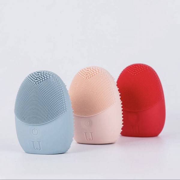 Аппарат для ультразвуковой чистки лица Xiaomi Jordan & Judy Silicone Facial Cleaner (NV0001, красный)