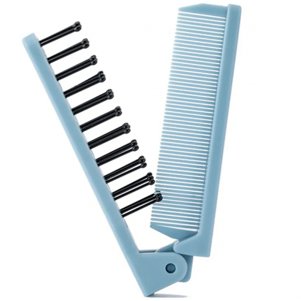 Расческа складная Jordan & Judy Foldable Dual-purpose Comb Blue (PT006, синий)