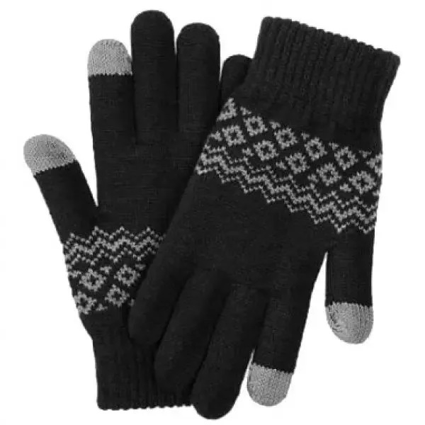 Перчатки Xiaomi для сенсорных экранов FO Touch Wool Gloves (черный)