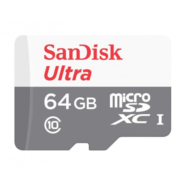 Карта памяти SanDisk Ultra microSDHC 64GB Class 10