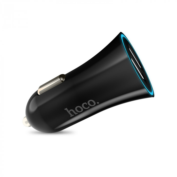 Avtomobil zaryadlovchi Hoco UC204 (qora) - 2